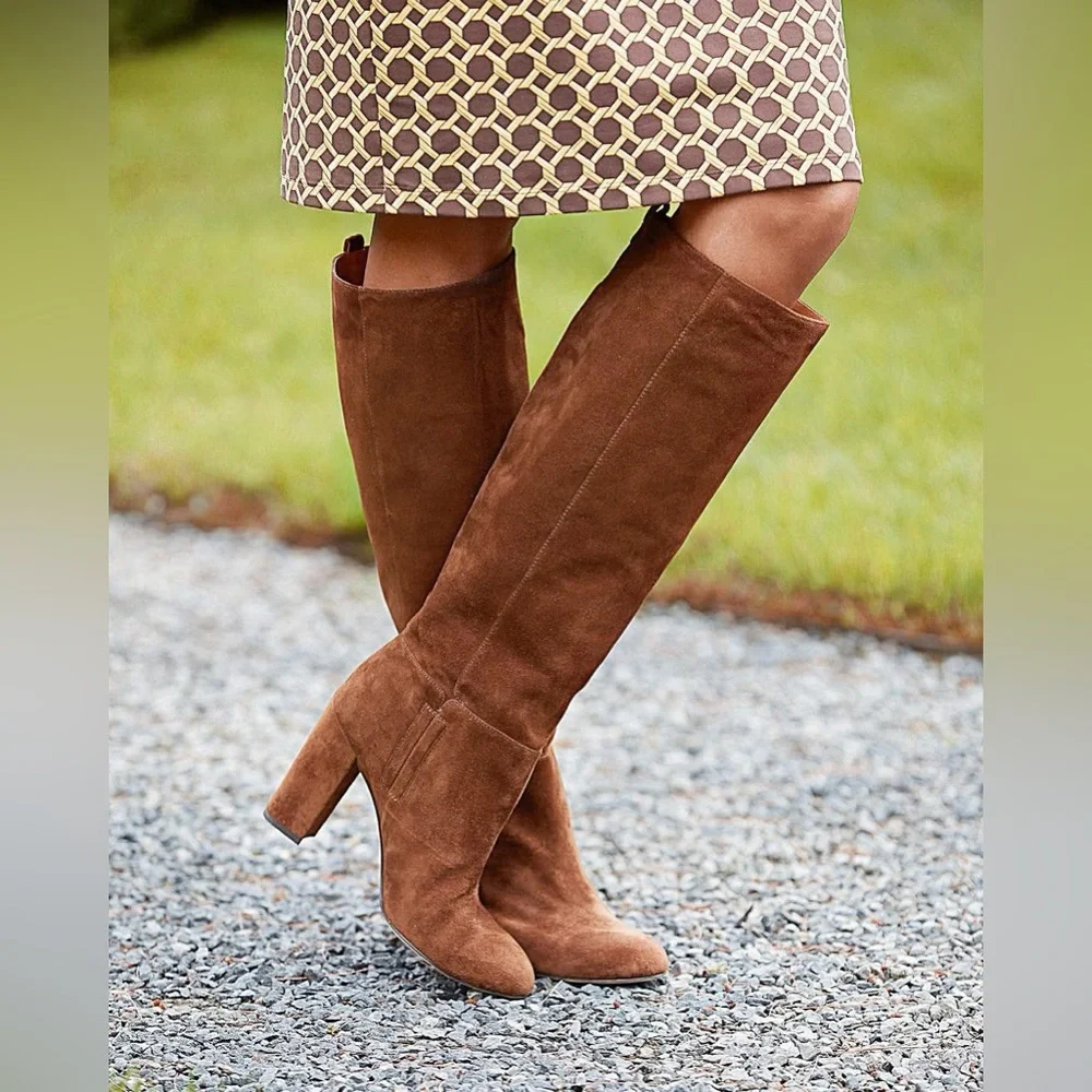 J.McLaughlin Camila Suede Tall Boot Brown Size 6.5